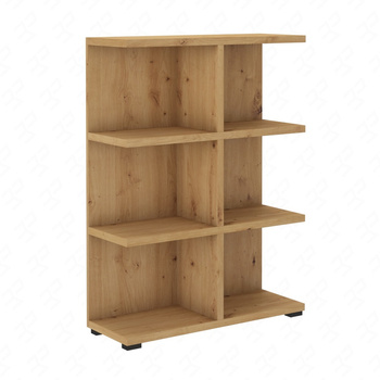 Bücherregal Even 84 cm Eiche artisan ideales Bücherregal für das Büro oder Jugendzimmer hochwertige Verarbeitung