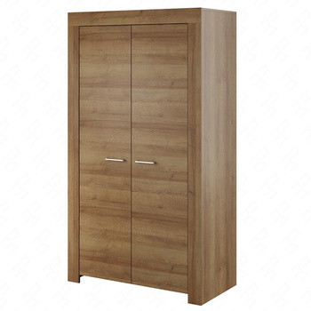 Kleiderschrank Neba 110 cm Eiche riviera modernes Möbeldesign Kleiderschrankkanten mit speziellem ABS-Furnier verarbeitet