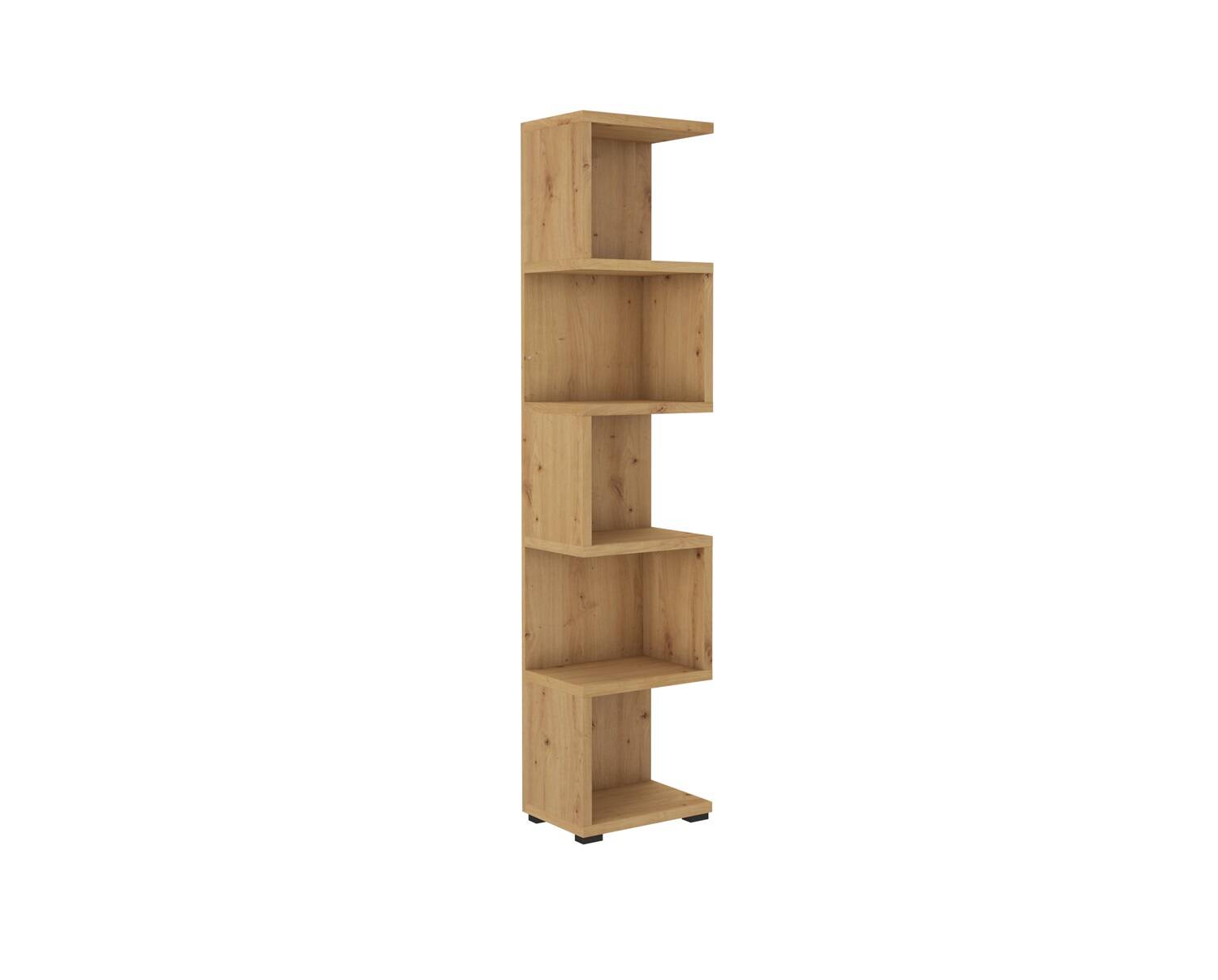 Bücherregal Even 42 cm Eiche artisan ideales Bücherregal für Büro,  Arbeitszimmer oder Jugendzimmer | Unsere Möbel für alle - 24unseremoebel