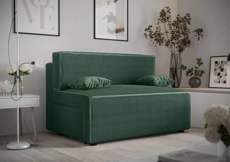 Brandon Schlafsofa grün modernes Design und breite Funktionalität dreidimensionalen Stoff mit ausdrucksstarken Streifen