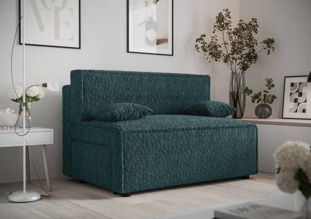 Brandon Schlafsofa türkis modernes Design und breiter Funktionsstoff mit markanter Schlingenoberfläche