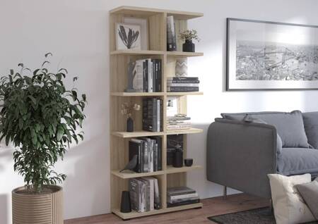 Bücherregal Even 84 cm Eiche hell sonoma ideales Bücherregal für Büro, Arbeitszimmer oder Jugendzimmer