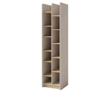 Bücherregal Olivio 55 cm beige sand / Eiche geölt modernes Möbeldesign hochwertige Verarbeitung stilvolles Bücherregal