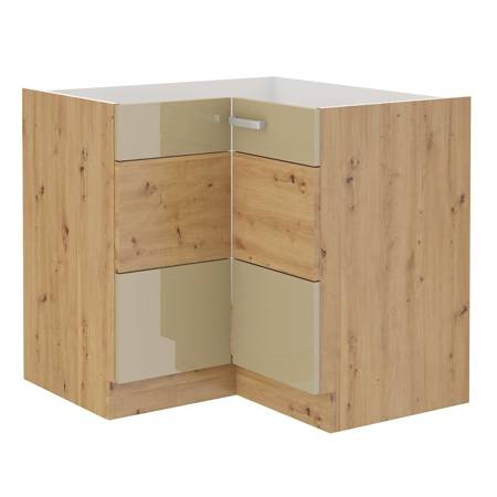 Eck-Küchenschrank Arton 89x89 DN 1F BB dampf-, temperatur- und spritzwasserbeständiger Schrank