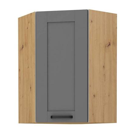 Eck-Küchenwandschrank Asti 60x60 GN-90 1F dampf-, temperatur- und spritzwasserbeständiger Schrank