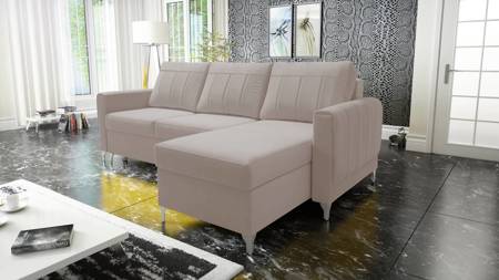 Ecksofa mit Schlaffunktion Alimos beige rechte Seite hydrophobiert Komfort und Funktionalität für die tägliche Entspannung