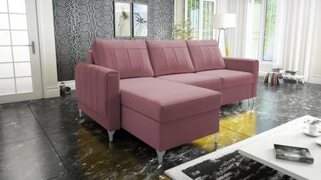 Ecksofa mit Schlaffunktion Alimos dirty pink links hydrophobiert Komfort und Funktionalität für die tägliche Entspannung