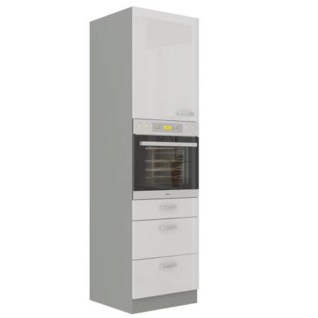 Einbauschrank Bianka 60 DPS-210 3S 1F dampf- und hitzebeständiger Schrank mit Schubladen