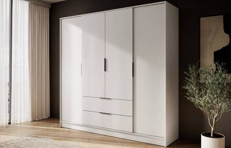 Kleiderschrank Corse 206 cm beige modernes Design idealer Kleiderschrank für Schlafzimmer oder Ankleidezimmer geräumige Schubladen