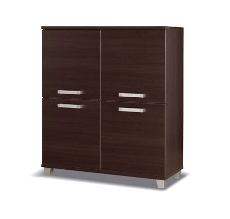 Kommode Maximus 100 cm Wenge modernes Möbeldesign Kommode Kanten mit ABS-Spezialfurnier