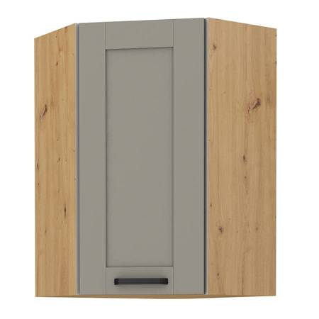 Linosa 60x60 GN-90 1F Eck-Küchenoberschrank dampf-, hitze- und auslaufsicherer Schrank