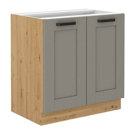 Linosa 80 D 2F BB Küchenhochschrank mit Regal Dampf-, Hitze- und Auslaufschutzschrank