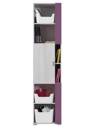 Regal Olib 45 cm weiß gekalkte Kiefer / lila ideal für das Jugendzimmer sehr nutzbar hat einen modernen Look