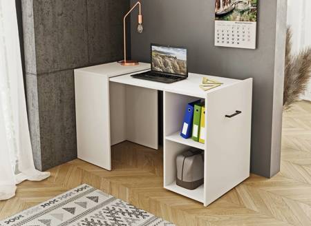 Schicker weißer Klapptisch, stilvoll und funktionell für Büro, Arbeitszimmer oder Jugendzimmer