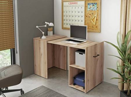 Smart oak grand natural Klapptisch stilvoll und funktionell für das Büro, Arbeitszimmer oder Jugendzimmer