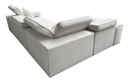 Ecksofa mit Schlaffunktion Viano II creme Designer Schlafsofa perfekt für moderne Wohnlandschaften
