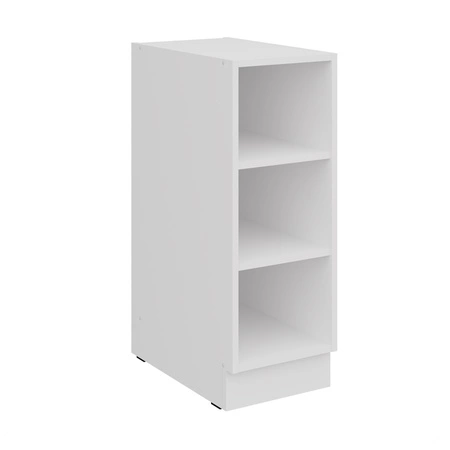 Küchenmöbel Set Cremona 300 cm elegante Küchenschränke mit Metallkantengriffen Schrank mit Ladekorb