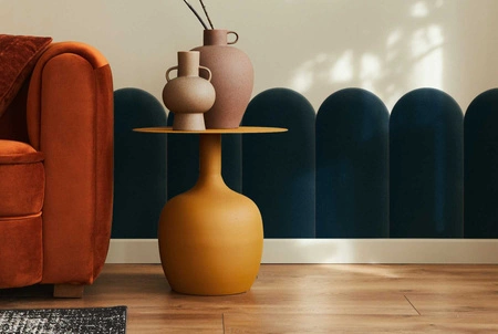 Wally gepolstertes Paneel 30x80 cm marineblau stilvolles Wandpaneel Zaun Veloursstoff modischer Schliff für jedes Arrangement