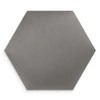 Polsterpaneel Hexagon 30x26 cm hellgrau stilvolles Wandpaneel Veloursstoff modische Dekoration eines jeden Interieurs