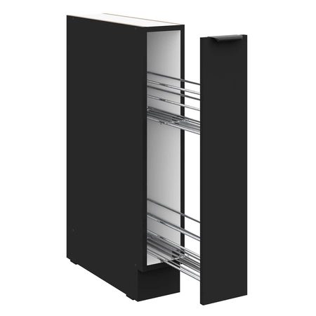 Küchenschrank Cargo Schwarz 15 D CARGO BB Metallkantengriff feuchtigkeits- und beschädigungsbeständiger Schrank