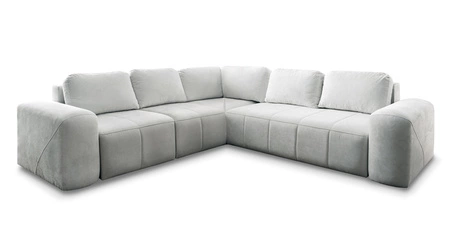 Ecksofa mit Schlaffunktion Bovec III dunkelbeige links extrem stilvolles Ecksofa perfekt für ein geräumiges Wohnzimmer