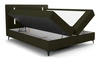 Boxspringbett Norco 140x200 grün stilvolles Bett mit Aufbewahrungsbox Beleuchtung im Kopfteil fügt eine einzigartige Note