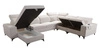 Ecksofa mit Schlaffunktion Kelly Sleek VIII hellbraun linke Seite stilvolle Ecksofa für Wohnzimmer bietet Komfort beim Entspannen