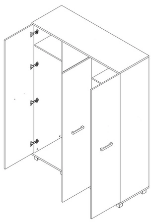 Schlafzimmer-Möbel-Set Maximus Eiche sonoma Licht klassisches Design funktional und komfortabel wird Liebhaber der klassischen Interieur begeistern