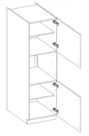 Küchenmöbel-Set Alpine 240 cm Schränke sehen in klassischen und modernen Interieurs großartig aus