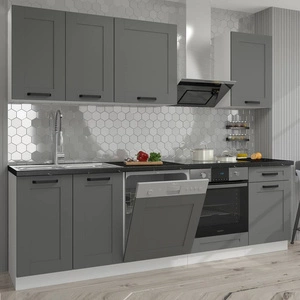 Küchenmöbel Set Avola 250 cm Schränke sehen in klassischen und modernen Interieurs großartig aus