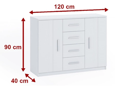 Schlafzimmermöbel-Set Rico weiß zeitloses Design Schlafzimmermöbel-Set aus hochwertiger Schichtstoffplatte