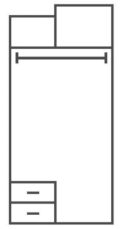 Möbel-Set Tablo 4 graphit / enigma ideal für Kinder- oder Jugendzimmer Möbel in Trendfarben