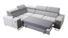 Ecksofa mit Schlaffunktion Hampton II beige linke Seite stilvolles Ecksofa Bett weiche Polsterung Stoffart Samt