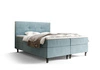 Boxspringbett Melba 160x200 türkis Bett im modernen skandinavischen Stil mit markantem Kopfteil