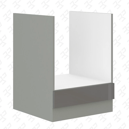 Eck-Küchenmöbel-Set Grau 260x270 cm glänzende Fronten Schrank-Stil wird das Innere einer jeden Küche passen