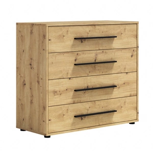 Kommode Maxione 99 cm Eiche handwerklich minimalistisches Design klassische Form ideale Kommode für Wohnzimmer oder Wohnbereich