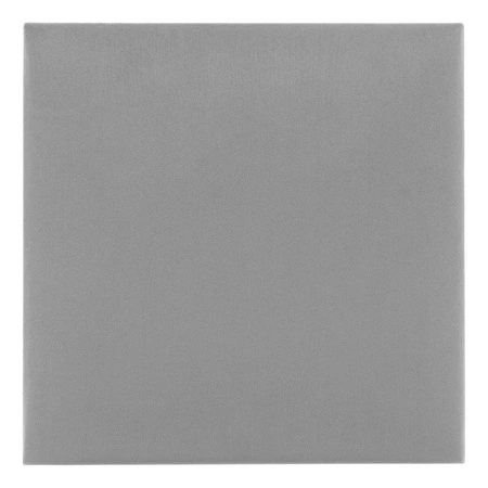 Polsterpaneel Quadra 40x40 cm hellgrau stilvolles Wandpaneel quadratischer Veloursstoff modisches Finish für jede Einrichtung