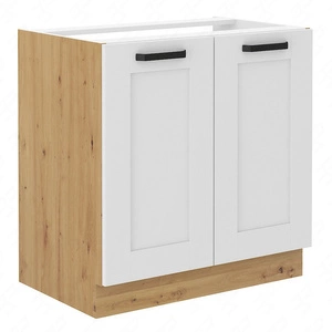 Luis 80 ZL 2F BB Küchenspülenschrank dampf-, hitze- und auslaufsicherer Schrank