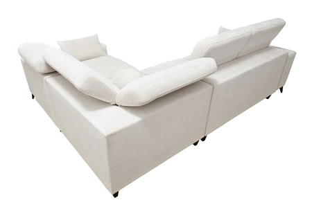 Ecksofa mit Schlaffunktion Penejos II Lux beige rechtsseitiges komfortables Ecksofa für das Wohnzimmer mit bequemer ausziehbarer Fußstütze