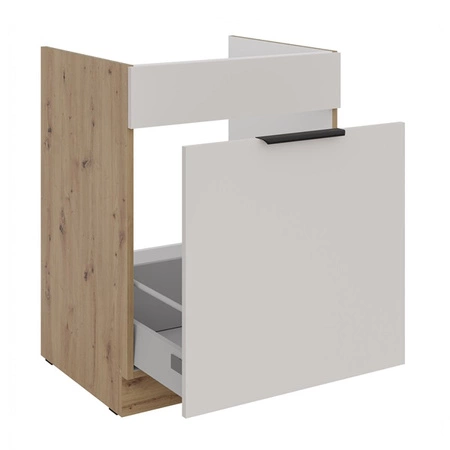 Küchenspülenschrank mit Schublade Soela 60 ZL 1S BB Kantengriff feuchtigkeits- und beschädigungsbeständiger Schrank