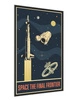Poster Vintage Kosmos 70x100 gerahmt Poster Präzision Druck mit stilvollen Grafiken perfekte Dekoration für Wohnzimmer oder Schlafzimmer