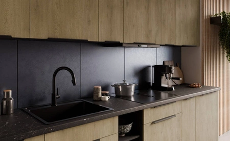 Eck-Küchenoberschrank Crotone 60x60 GN-72 1F Metallkantengriff feuchtigkeits- und beschädigungsbeständiger Schrank