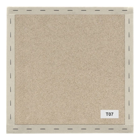 Polsterpaneel Quadra 50x50 cm creme stilvolles Wandpaneel quadratischer Veloursstoff modisches Finish für jede Einrichtung