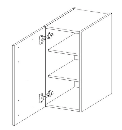 Eck-Küchenmöbel-Set Ponza 285x170 cm ideal für klassische und moderne Innenräume