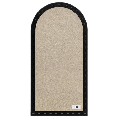 Wally gepolstertes Paneel 30x80 cm schwarz stilvolles Wandpaneel Zaun Veloursstoff modischer Schliff für jedes Arrangement