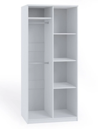 Rico Kleiderschrank 90 cm Eiche handwerklich funktionale Möbel klassische Form idealer Kleiderschrank für Schlafzimmer oder Diele