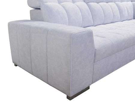 Ecksofa mit Schlaffunktion Luigi II marineblau / weiß rechtes Ecksofa mit Bettkasten für den täglichen Liegekomfort