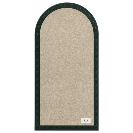 Wally gepolstertes Paneel 30x60 cm Flasche grün stilvolles Wandpaneel Zaun Veloursstoff modisches Finish für jede Einrichtung