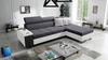 Ecksofa mit Schlaffunktion Dafni Grafit/Weiß rechtsseitig geflochten bietet Komfort und Funktionalität während der täglichen Erholung