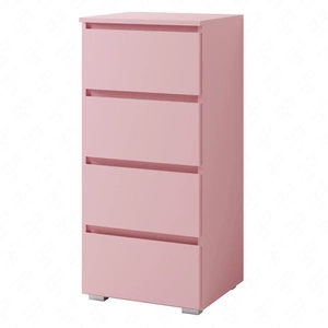 Kommode Simple 45 cm puderrosa Funktionsmöbel für das Mädchenzimmer einfaches Design